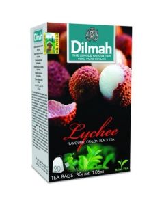 Herbata DILMAH (20 torebek) czarna z aromatem BRZOSKWINIA & LYCHEE 30g