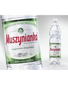 Woda MUSZYNIANKA 1.5L (6szt) niskogazowana zielona