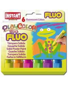 Farby w sztyfcie PLAYCOLOR FLUO ONE 6kol 10431 10g