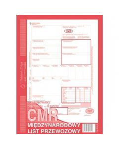 800-2 CMR A4 80kartek 1+4 międzynarodowy list przewozowy Michalczyk