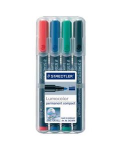 Marker permanentny 4szt. w etui COMPACT 342WP4 STAEDTLER