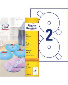 Etykieta CD/DVD 25ark.L7676-25 AVERY ZWECKFORM