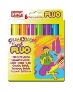 Farby w sztyfcie PLAYCOLOR FLUO ONE 6kol 10421 5g