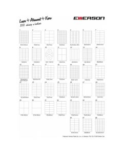 Etykieta A4 biała 70x36mm 035 EMERSON eta4070x036w