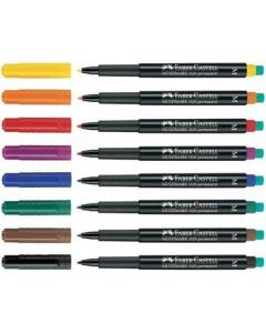 Foliopis z gumką OHP MULTIMARK S 0.4mm czerwony 152321 FABER-CASTELL