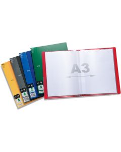 Album ofertowy A4/A3 20kieszeni czarny DCF642A SIDE PENTEL