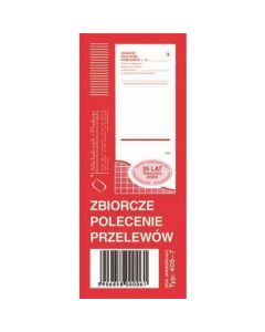 405-7 ZB Zbiorcze polecenie przelewów Michalczyk i Prokop