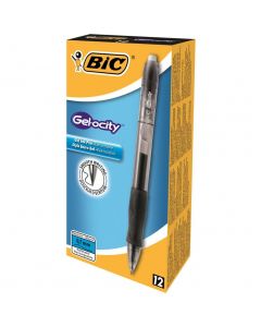 Pióro żelowe automatyczne Gelocity Gel czarny 829157 BIC