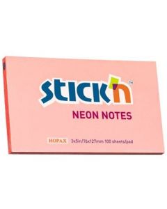 Bloczek STICK"N 127x76mm różowy neonowy 100k 21170 STICK"N