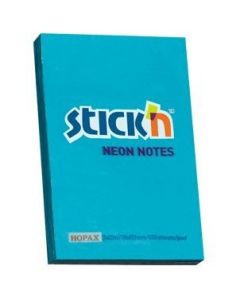 Bloczek STICK"N 76x51mm niebieski neon 100k 21207 STICK"N