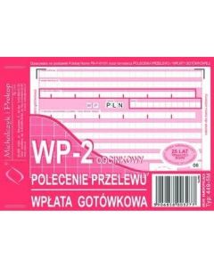 449-5M Polecenie przelewu (1+1) A6 80kartek Michalczyk i Prokop