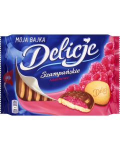 Ciastka DELICJE Szampańskie 294g malina