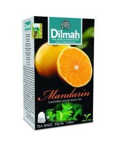 Herbata DILMAH (20 torebek) czarna z aromatem MANDARYNKA