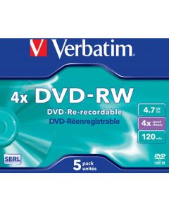 Płyta DVD-RW VERABTIM JC Matt Silver 4.7GB x4 43285