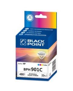 Tusz BLACK POINT (BPH901C) kolor 480str zamiennik HP (901/CC656AE)