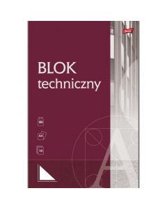 Blok techniczny A4 10k biały UNIPAP