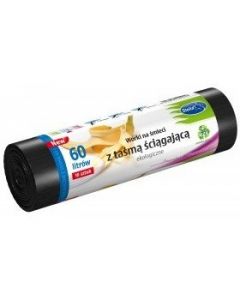 Worki na śmieci ekologiczne 60L 10szt. z taśmą (LDPE) STELLA WNS-4256