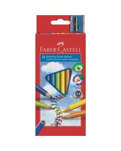 Kredki trójkątne FABER-CASTELL Junior Grip 10 kolorów 116510 FC