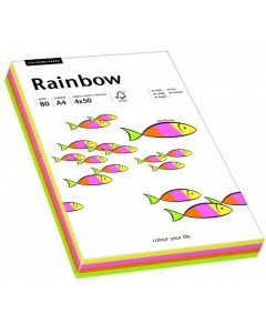 Papier ksero A4 80g RAINBOW mix pastelowy 100ark 88043187