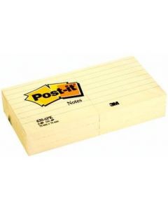 Bloczek samoprzylepny 76x127mm żółty POST-IT (16+4szt) w kartoniku 655CY-VP20 3M