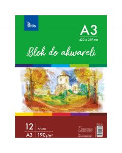 Blok do akwareli A3 12k 190g KB011-A3 TETIS