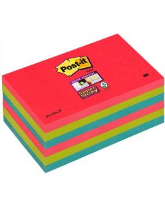 Bloczki 3M POST-IT 76x127mm BORA BORA 6x90k Super Sticky 70005253524