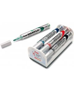 Marker do tablic PENTEL MAXIFLO komplet 4szt z gąbką MWL5S-4N