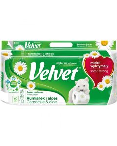 Papier toaletowy VELVET (8 rolek) 3 warstwy zapach RUMIANEK