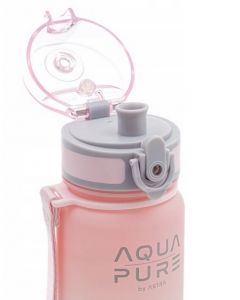 Bidon AQUA PURE pink/grey 400ml 511023001 ASTRA