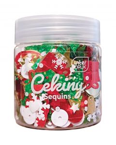 Cekiny do dekoracji 30g 12 szt. WINTER INTERDRUK