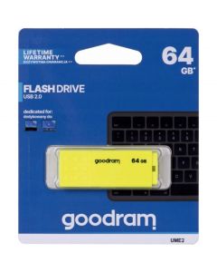 Pamięć USB 64GB GOODRAM UME2 żółty USB 2.0 UME2-0640Y0R11