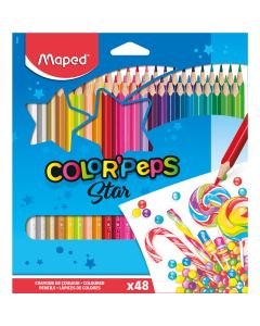 Kredki COLORPEPS trójkątne 48szt. pud.zaw. 832048 MAPED