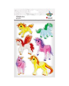 Naklejki żelowe KUCYKI PONY 6szt. 495498 TITANUM