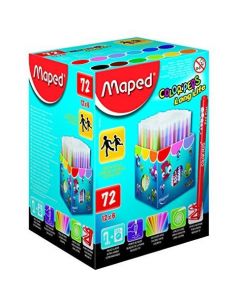 Flamastry#trójkątne 72kolorów COLORPEPS SCHOOL PACK MAPED 845000#