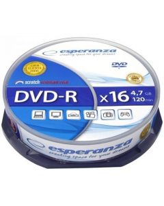 Płyta DVD-R ESPERANZA.4 7GB X16 CAKE BOX 10szt 1111