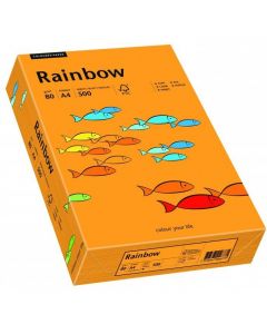 Papier ksero A4 80g RAINBOW R24 pomarańczowy 88042431