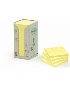 Bloczek samoprzylepny 76x76mm 100k żółty (16szt) POST-IT 654-1T UU009543958 3M