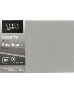 Koperta C6 Pearl srebrny K 150g. (10szt.) 280266 Galeria Papieru