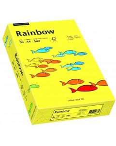 Papier ksero A4 80g RAINBOW R14 słonecznożółty 88042319