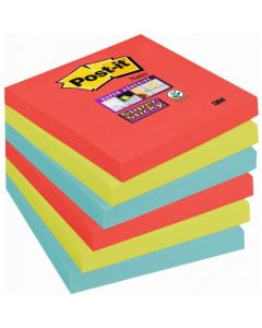 Bloczki 3M POST-IT 76x76mm BORA BORA Super Sticky 6x90kartek 70005253458