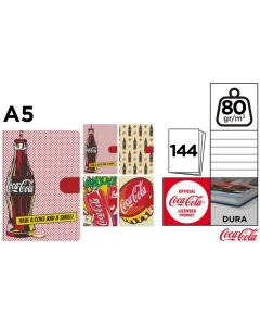 Notatnik A5 144k. linia napoje COCA-COLA mix CC024 MP Poland