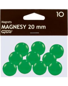 Magnesy 20mm zielone (10szt.) 130-1692 GRAND