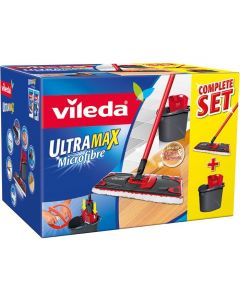 Zestaw w kartonie VILEDA ULTRAMAX mop płaski + wiadro 155737