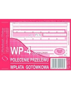 445-5M Polecenie przelewu (1+3) A6 80kartek Michalczyk i Prokop