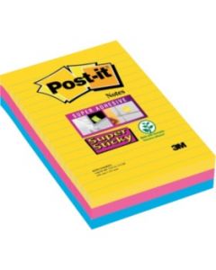 Bloczki 3M POST-IT 101x152mm RIO 3x90k Super Sticky linia 70005271971