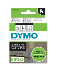 Taśma czarny nadruk na przezroczystym 6mm x 7m DYMO S0720770