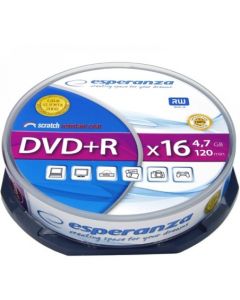 Płyta DVD+R ESPERANZA 4,7GB x16 - Cake Box 10 1117