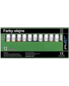 Farby OLEJNE tuba 12ml 12kol. graArt KB 8312-2/G