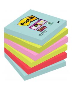 Bloczek samoprzylepny 76x76mm 90k mix kolorów (6szt) POST-IT MIAMI Super Sticky 70005291227 3M