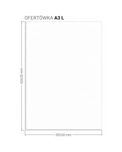 Ofertówka A3 "L" 150mic (10szt.) OF-80-01 BIURFOL